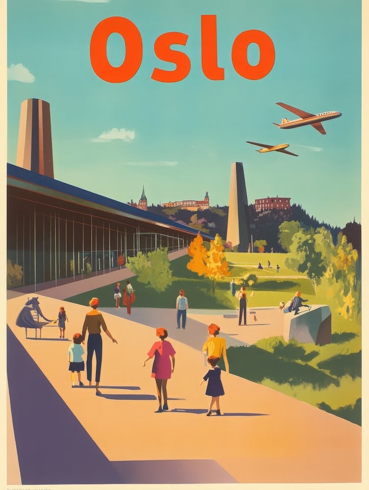 Aihrgdesign A 1970s Inspired Travel Poster For Oslo