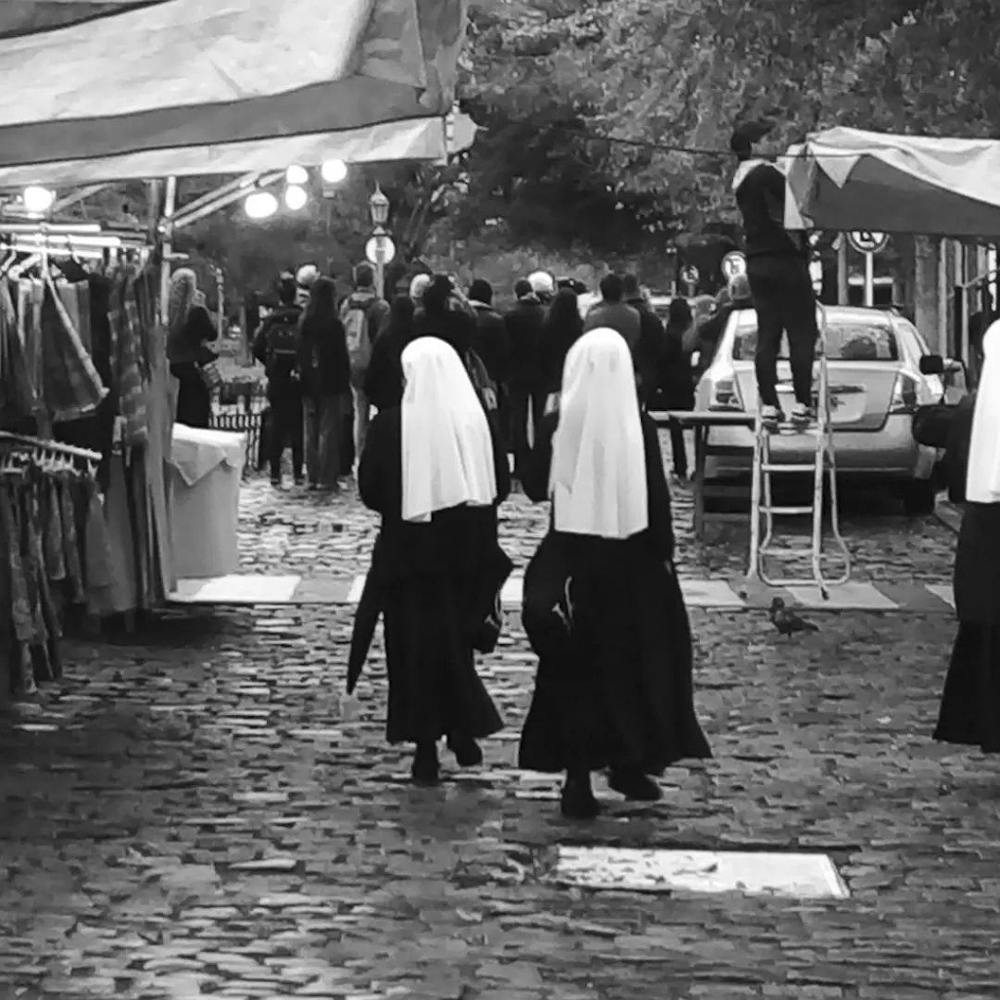 Black And White Nuns