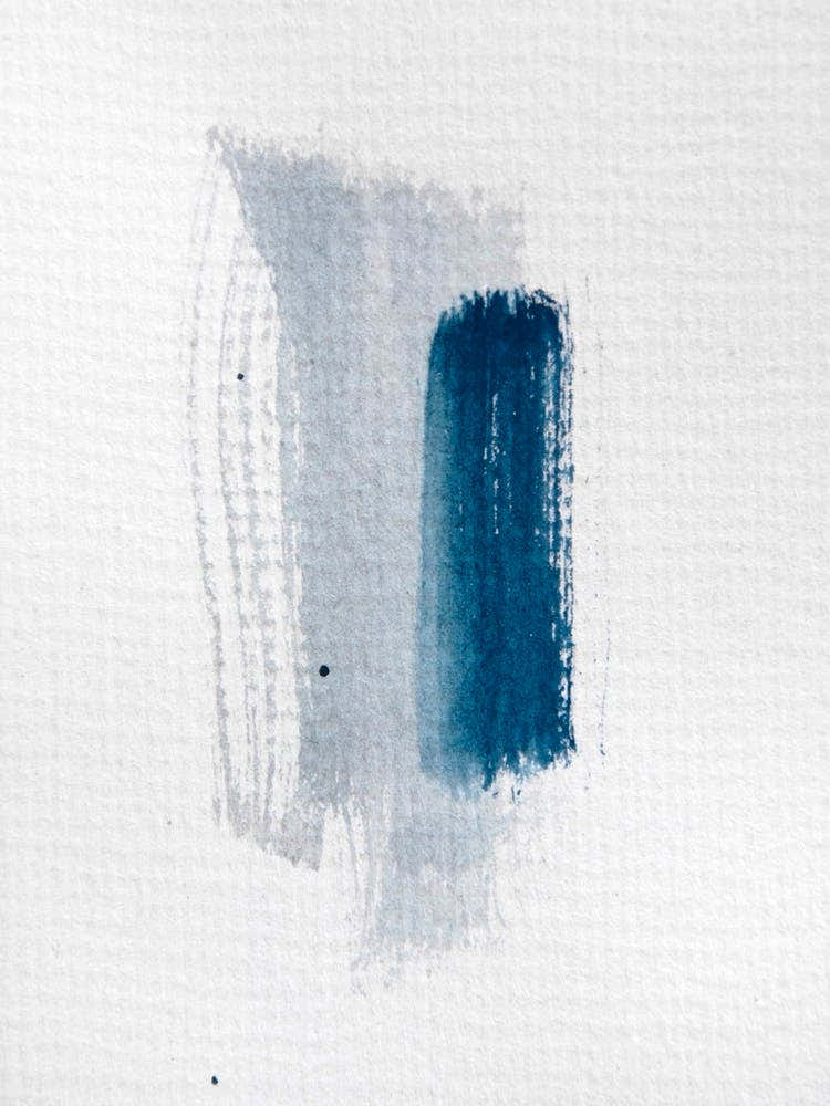 Aquarelle Meets Pencil Mint Blue