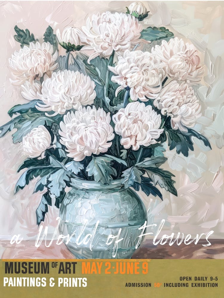 A World Of Flowers, Van Gogh Exhibition Chrysanthemum 2