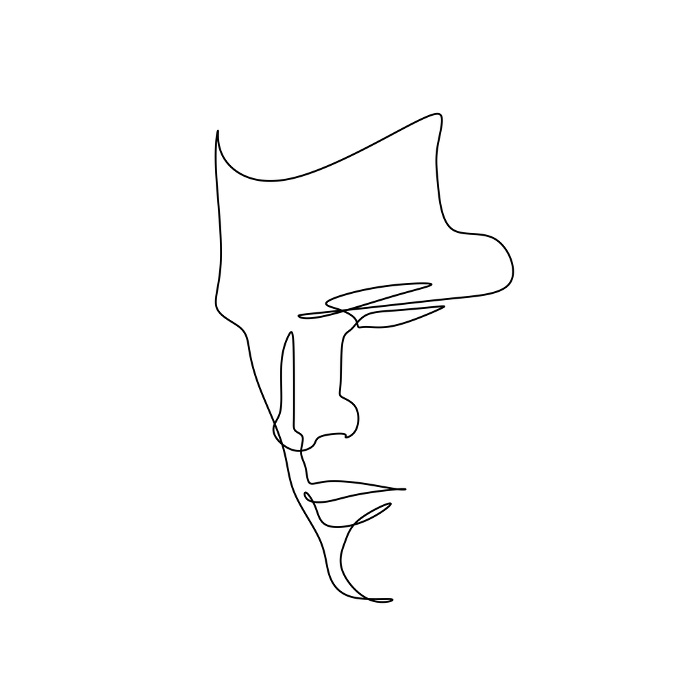 Male One-Line Art