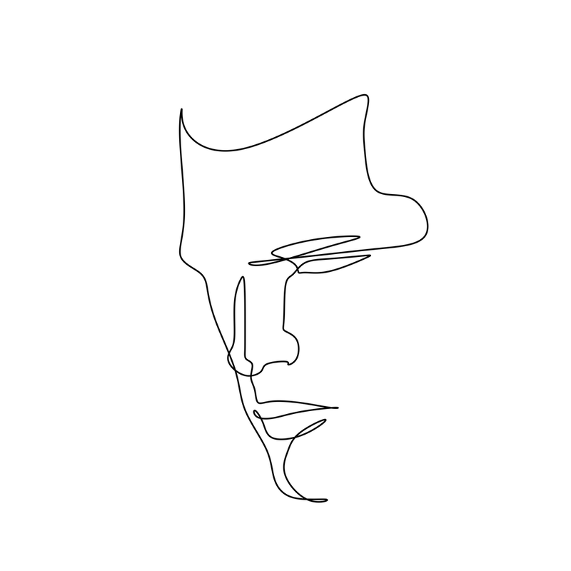 Male One-Line Art
