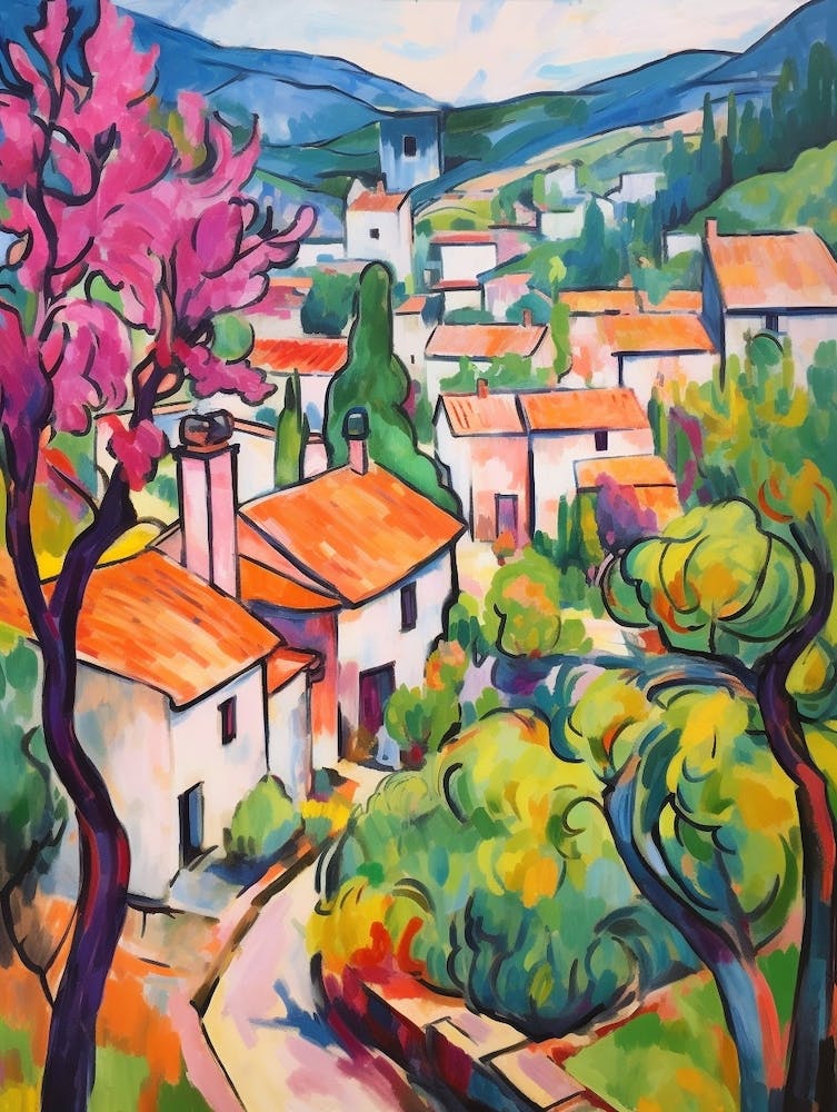 Cortona Italy 4 Fauvist Painting