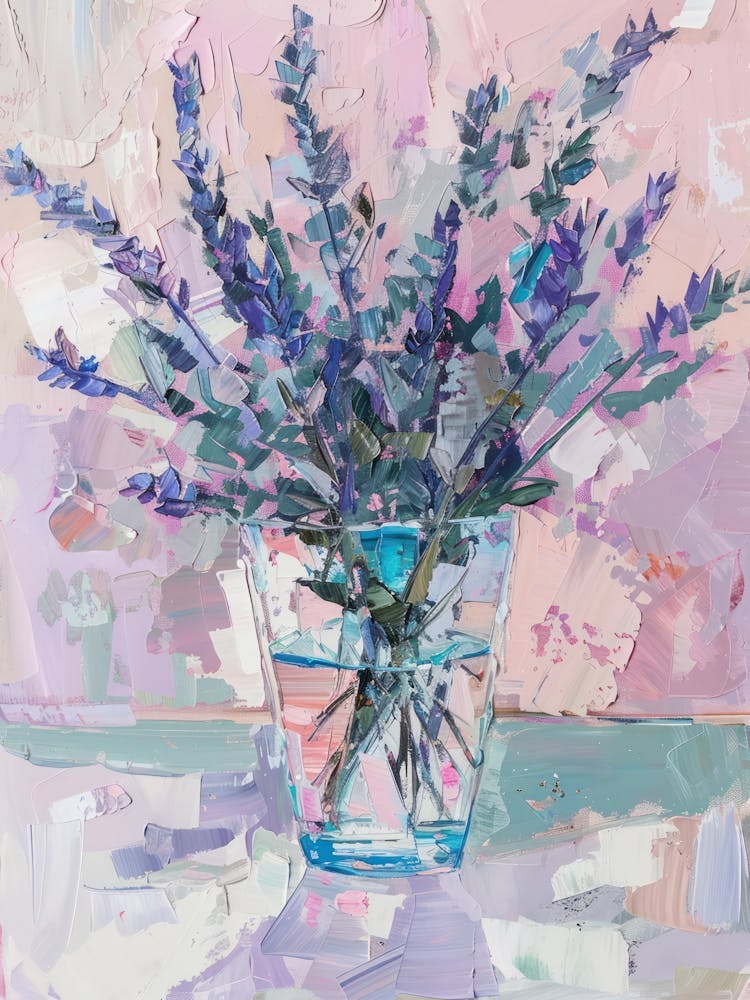 A World Of Flowers Lavender 3 Painting