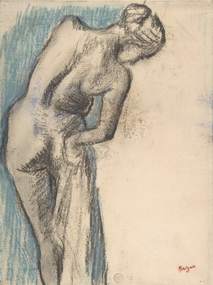 Baigneuse s'essuyant, Edgar Degas