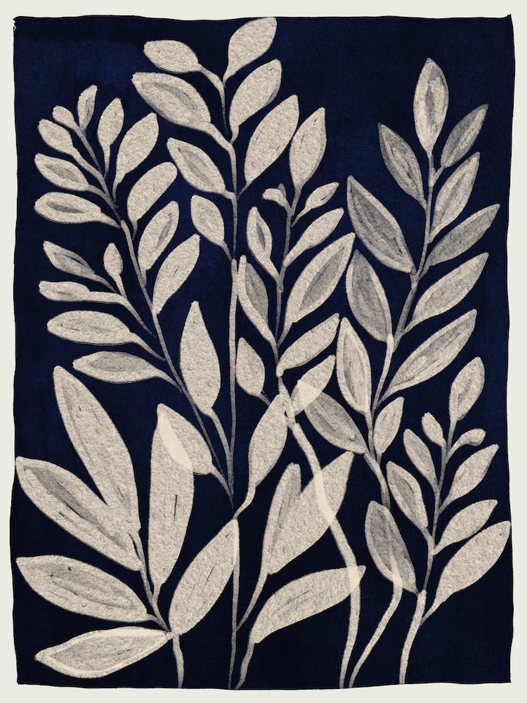 Minimal Abstract Art Plant 44