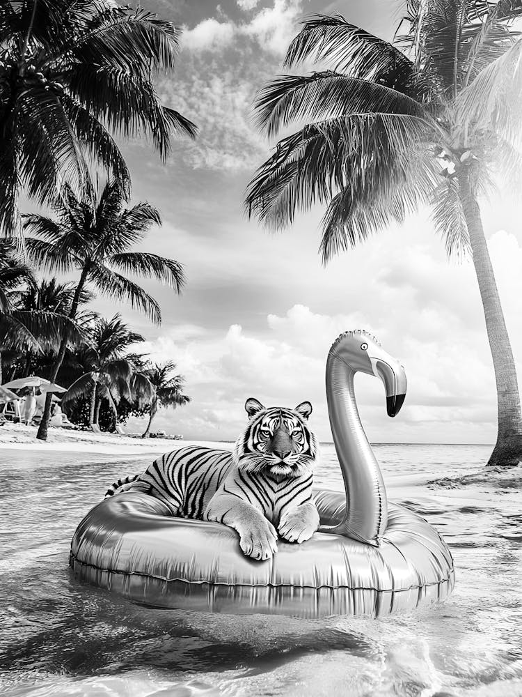 Tiger On A Float
