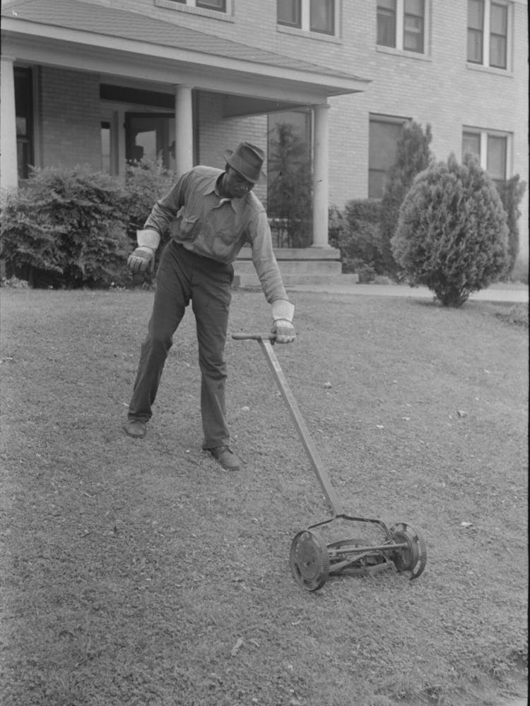 Cutting Grass, San Augustine, Texas By Russell Lee