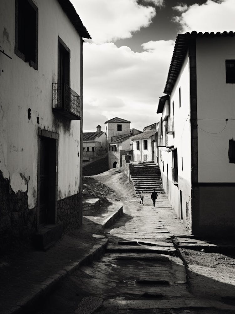 Cuenca, Spain, Black And White Analogue Photography 3