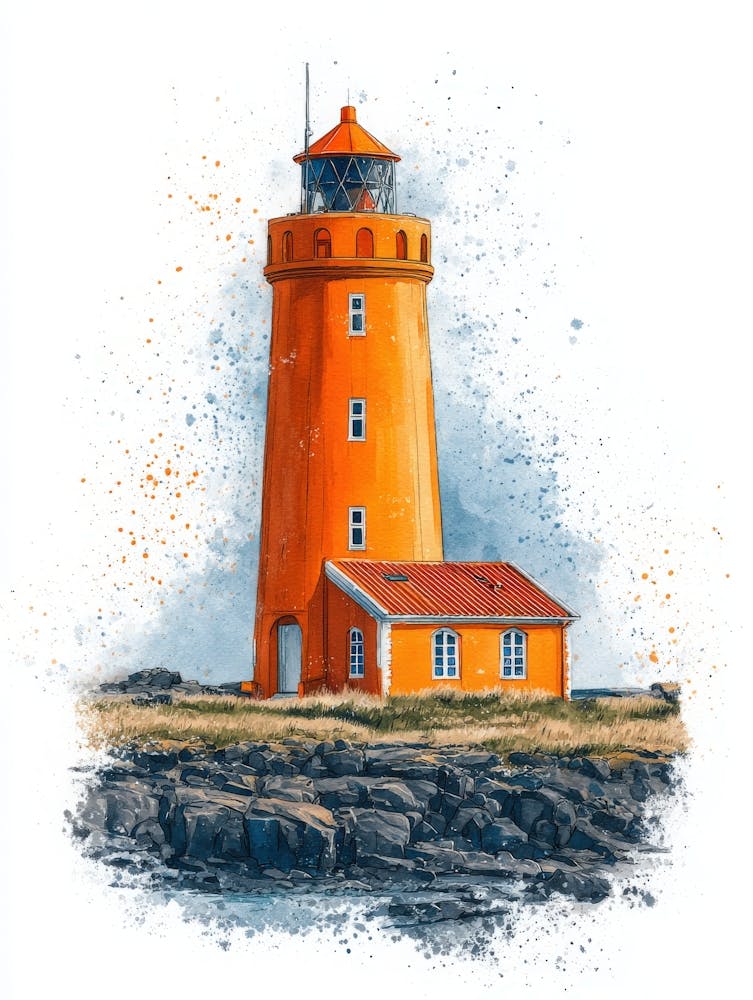Aihrgdesign Isoliertes Aquarellgemälde Eines Europäischen Leuchtturms E1322afd F752 434b B674 7e6edafed46e 0