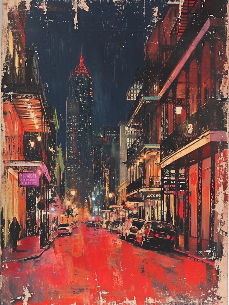 Retro New Orleans Painting Style 1