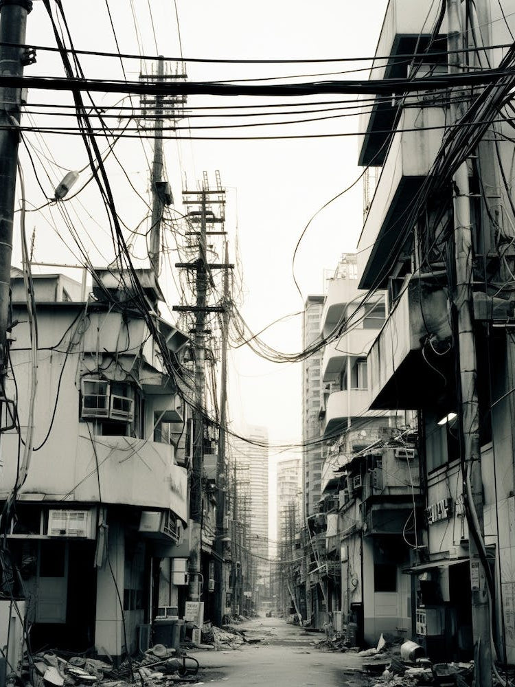 Bangkok, Thailand, Black And White Old Photo 1