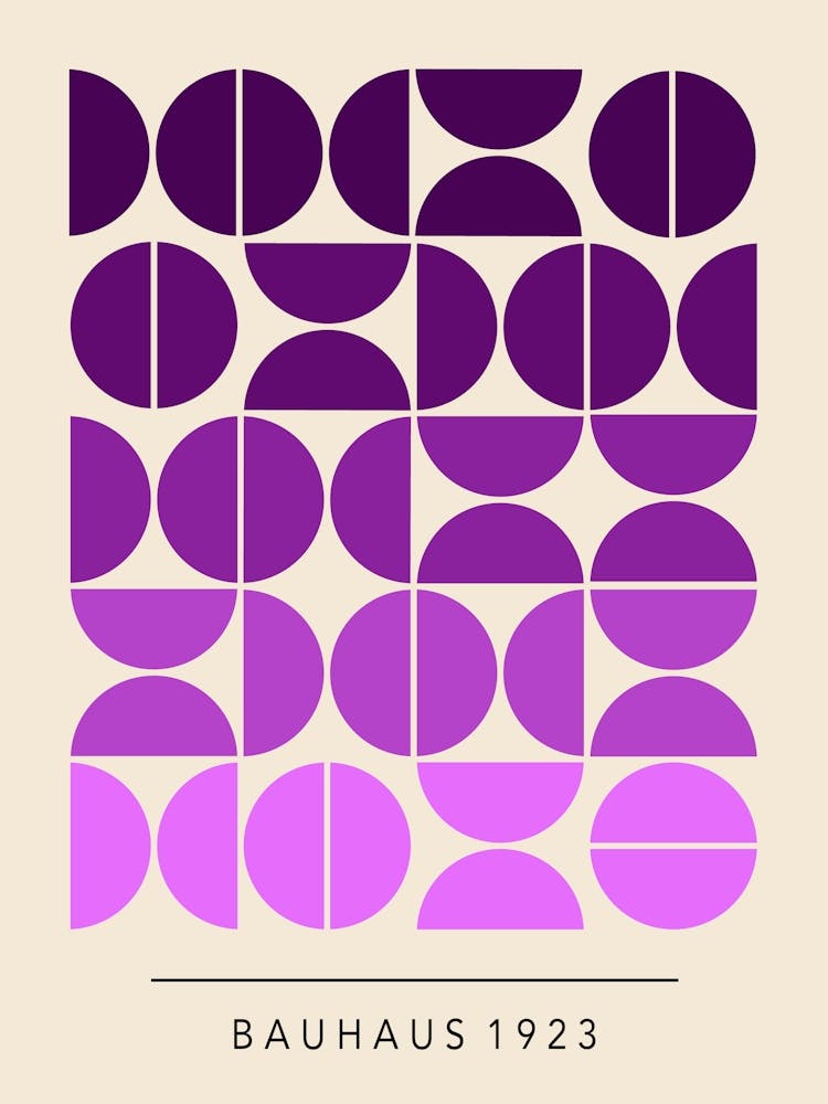 Purple Geometric Bauhaus