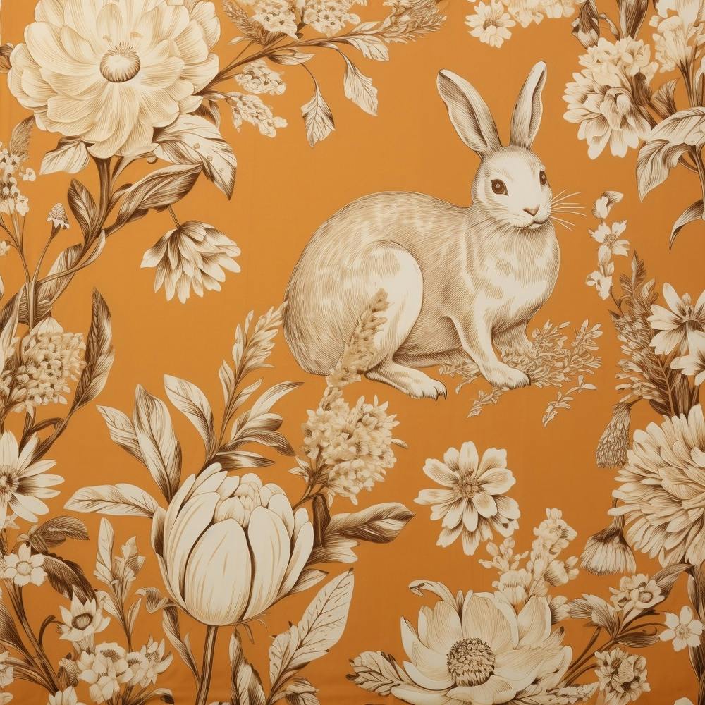 Fall Foliage Rabbit Square 1