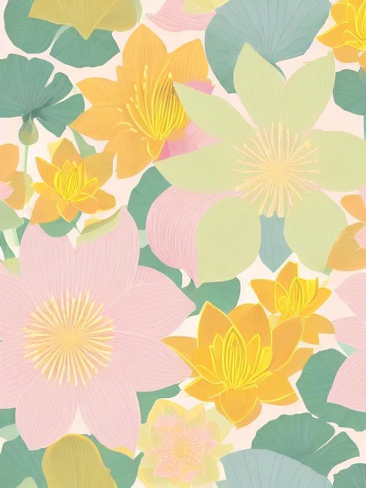 Lotus Pastel Floral 2 Flower