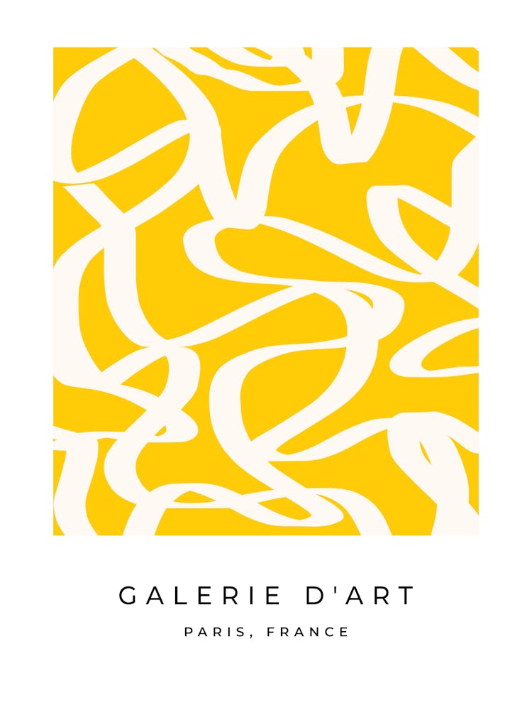 Abstract Line Yellow
