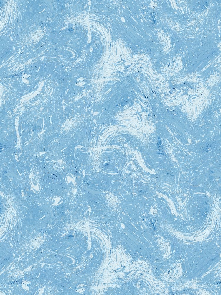 Abstract Dripping Painting Blue