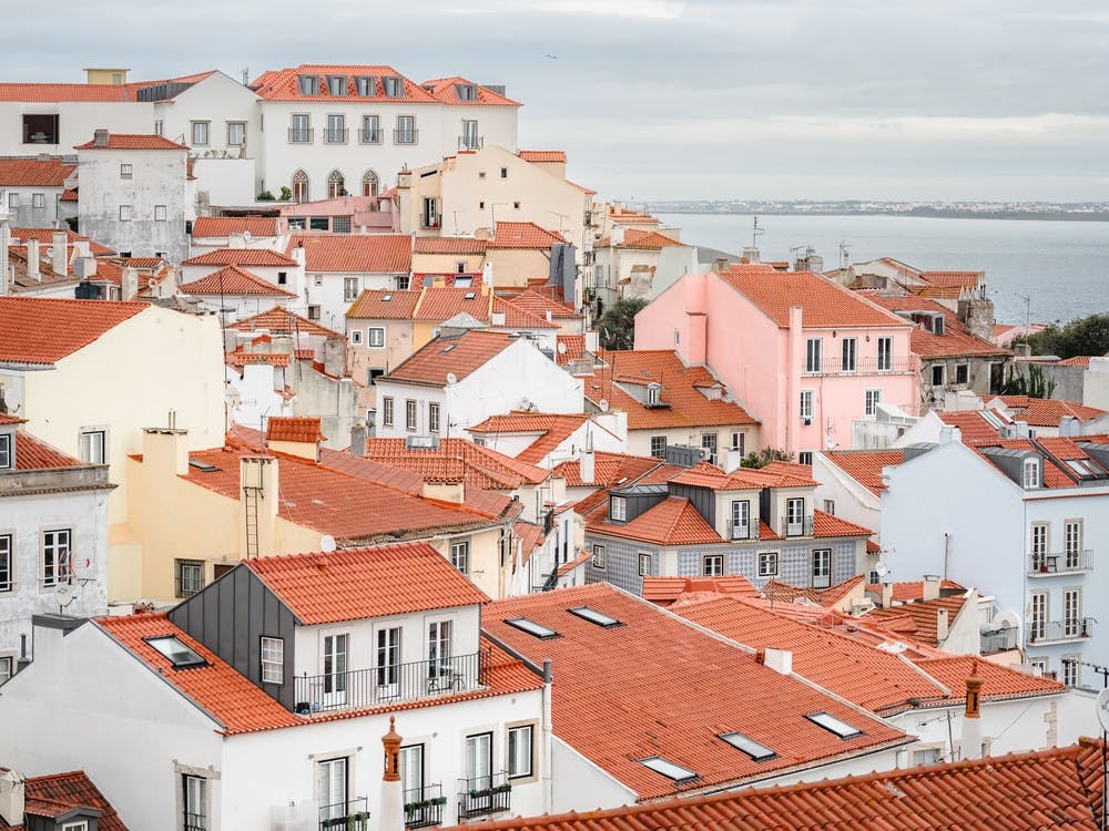 Alfama Rooftop Skyline View