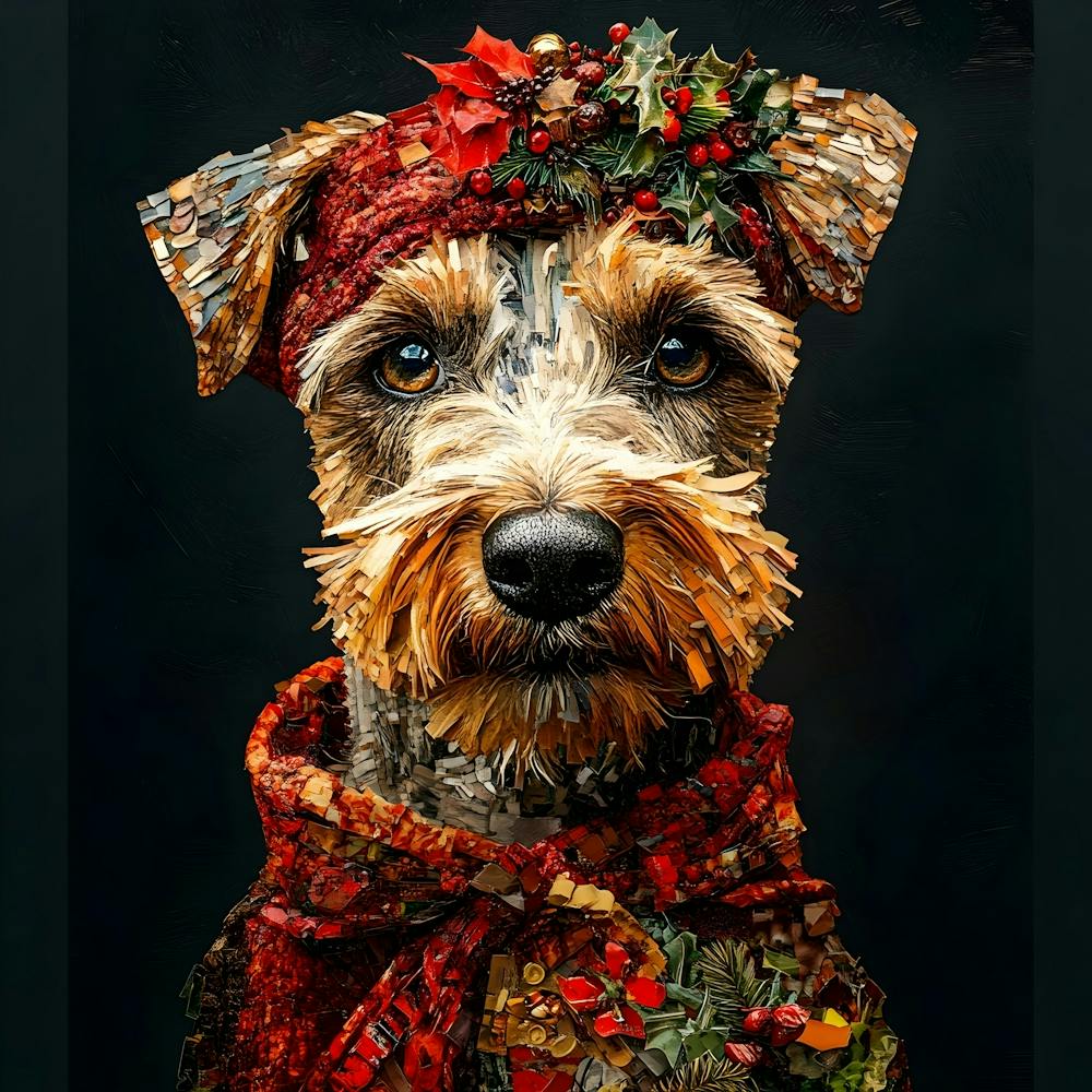 Christmas Airedale 5