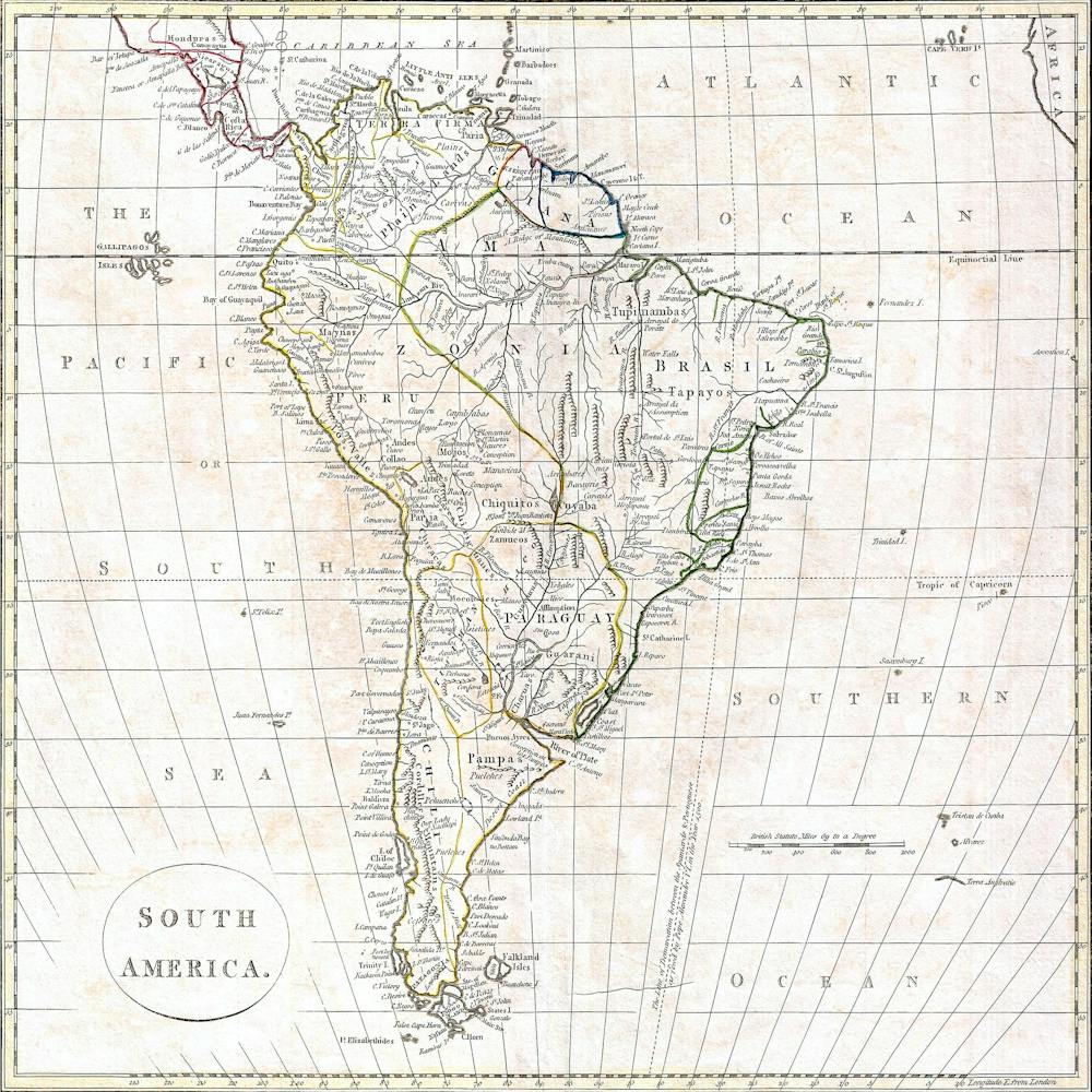 Map Of South America
