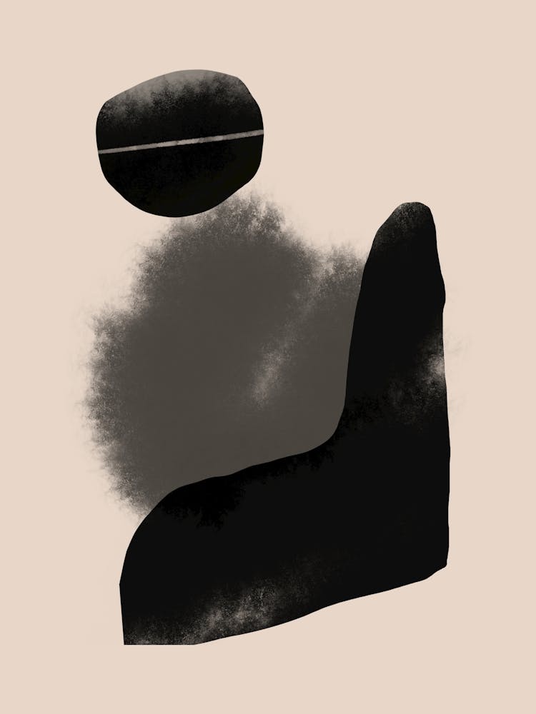 Black And White ink Painting