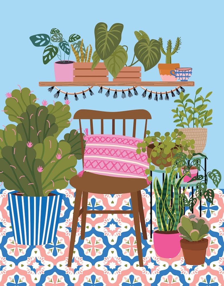 Garden Boho Patio Botanical