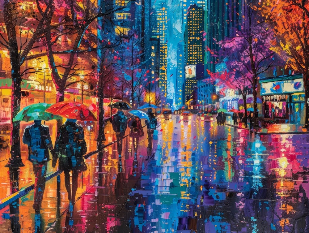 Rainy Night In New York City