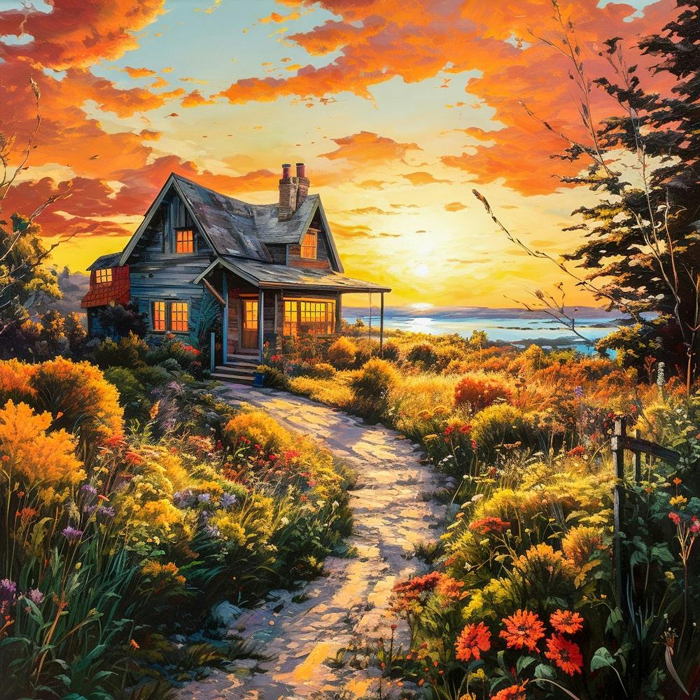 Chalet en Fleurs