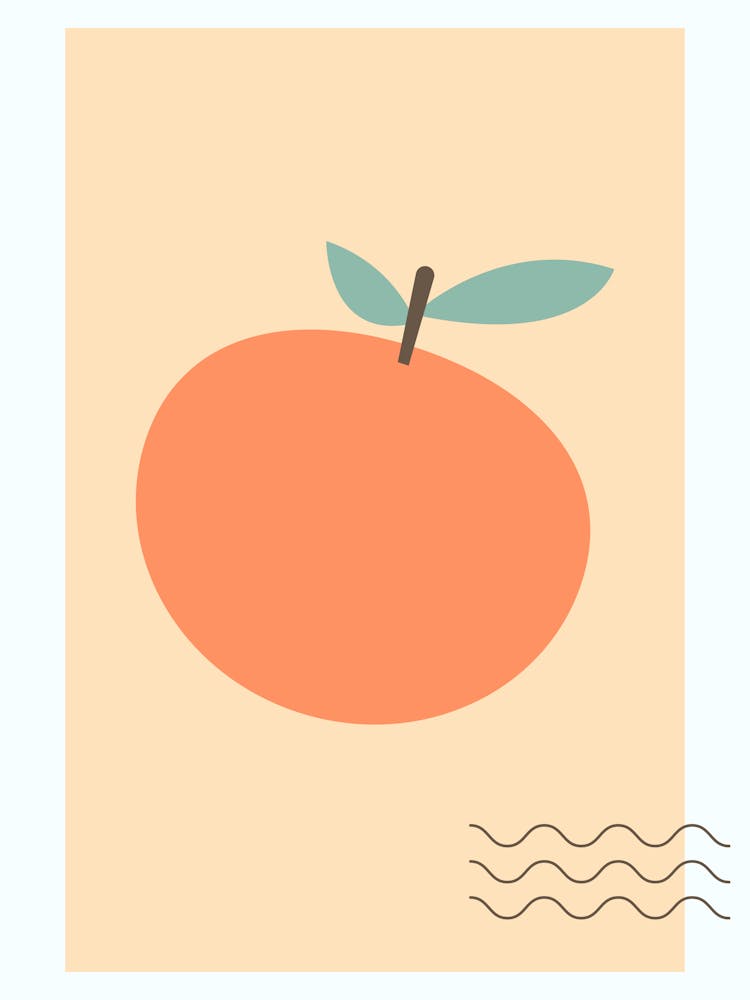 Orange Print