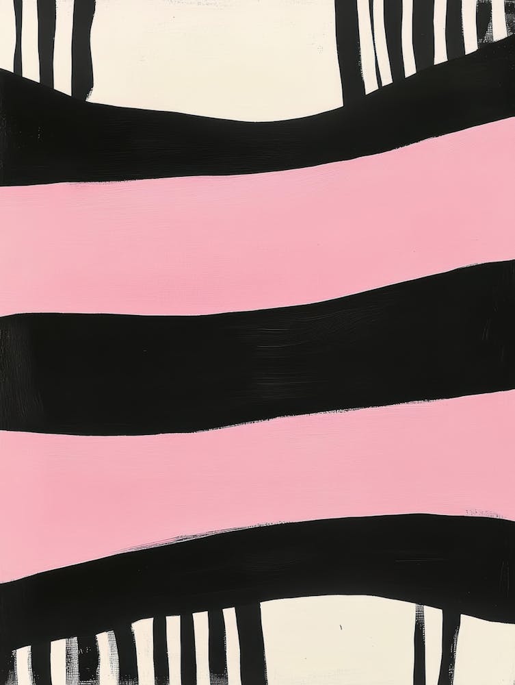 Pink And Black Stripes