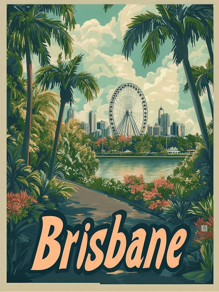 Aihrgdesign A Classic 1960s Travel Poster For Brisbane Showca F037627d 4d0f 4390 9070 678096c2ad03 1