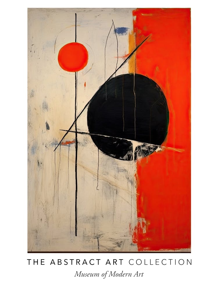 Colourful Abstract Painting 1 Exhibition Poster