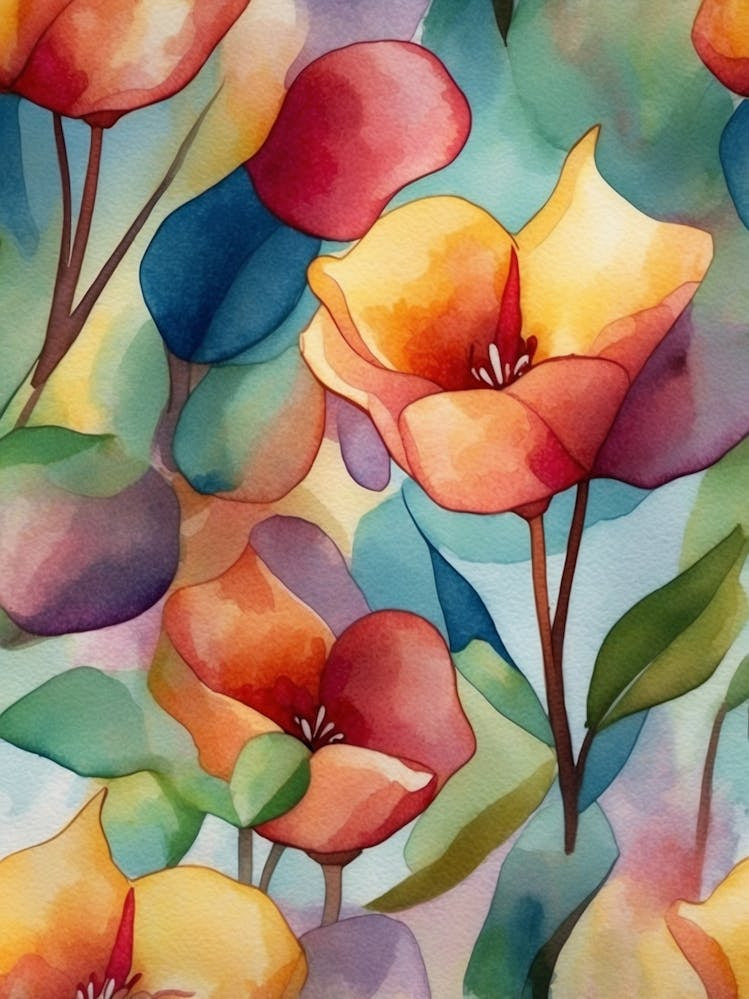 Watercolor Flowers 50