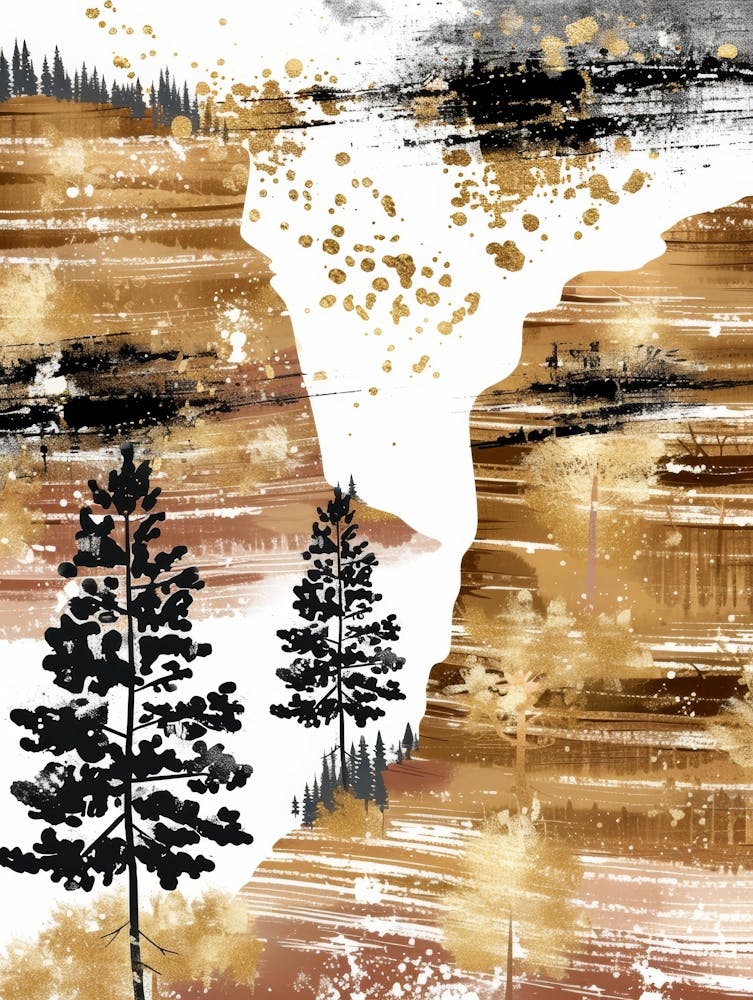Cliffs And Trees