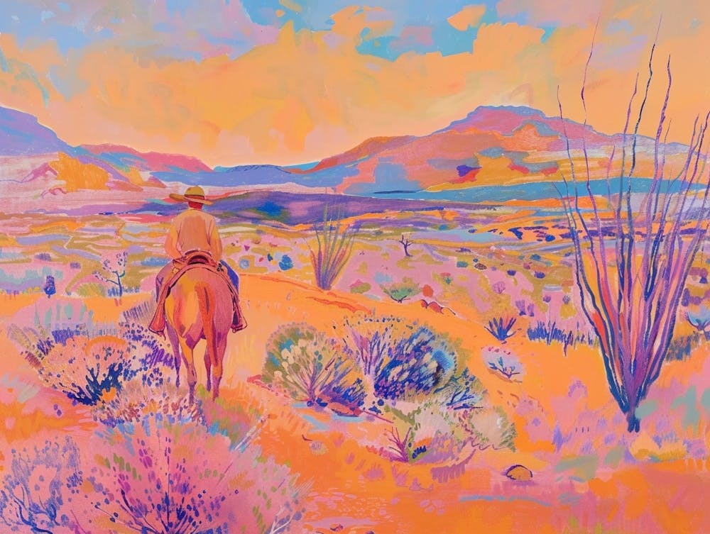 Peinture de Cowboy Nevada 3