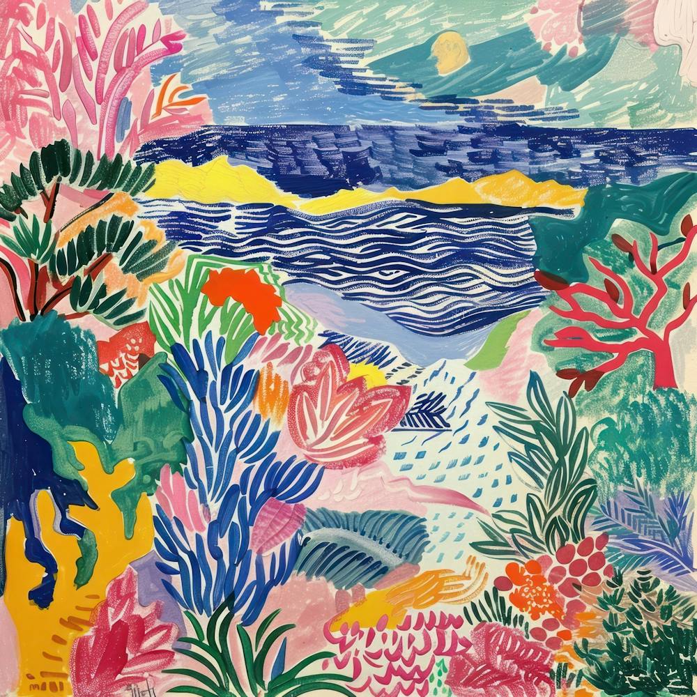 Seascape Dream Matisse Style 3