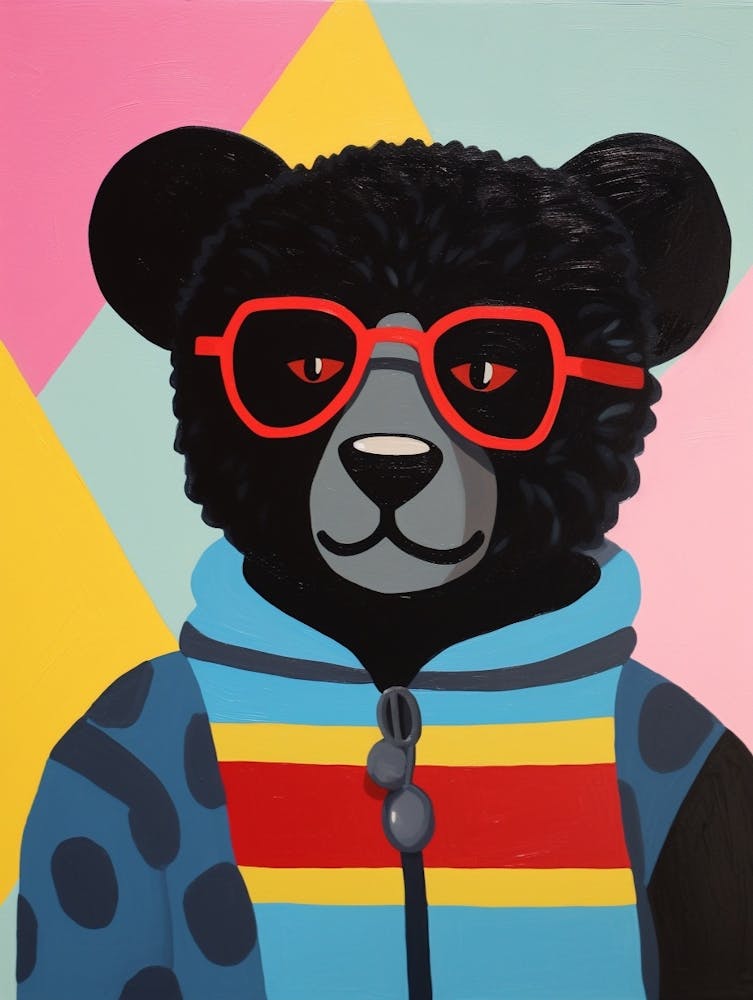 Little Black Panther 1 Wearing Sunglasses