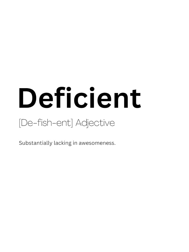 Deficient Definition Meaning
