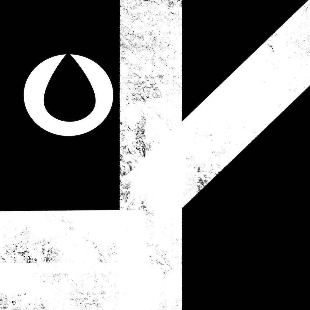 Minimal Black and White Abstract Painting vol. 8