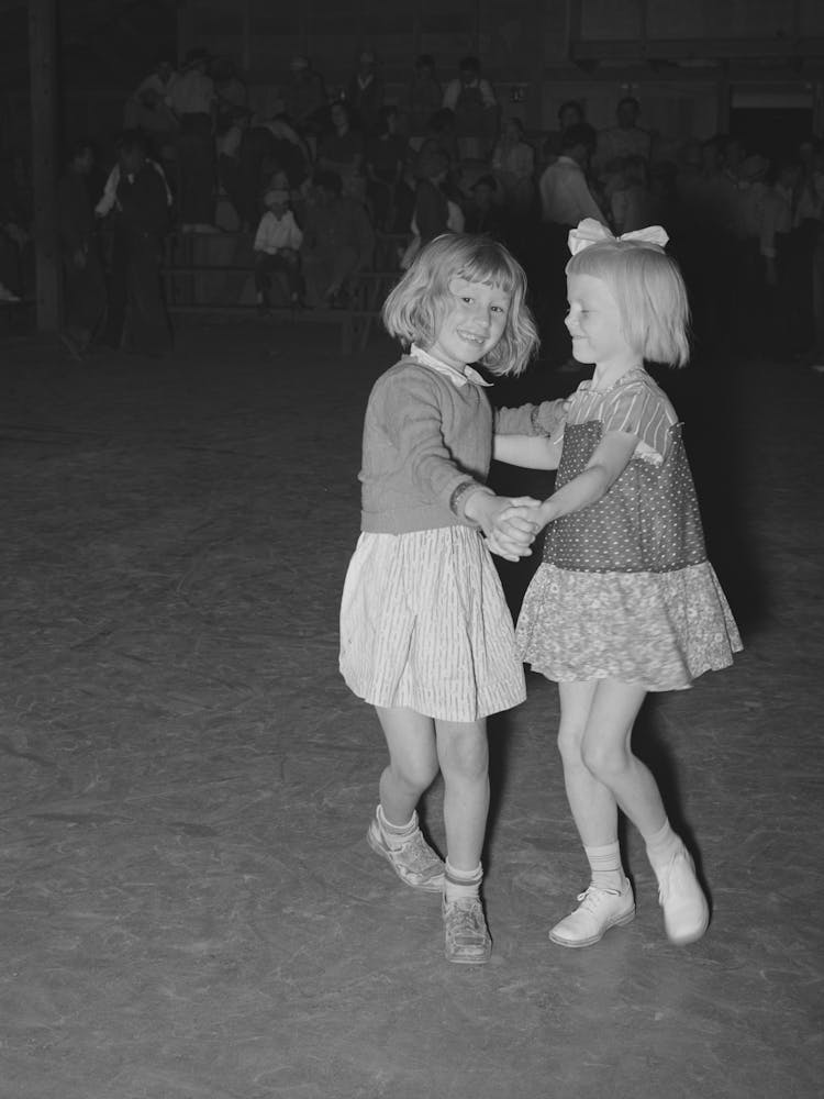 Two Children Of Migrant Agricultural Workers Dancing At The Saturday Night Dance At The Agua Fria Migrant Labor
