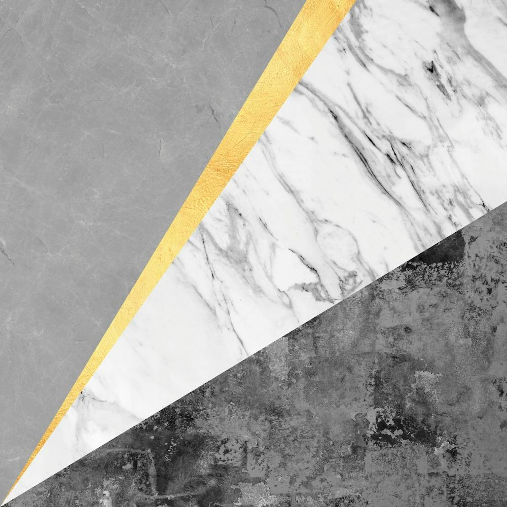 Moderne Geometrie mit Gold 6