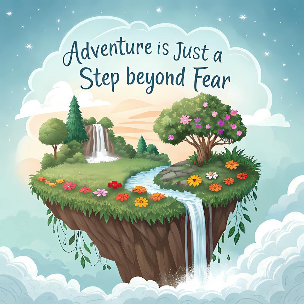 Adventure Is Just A Step Beyond Fear