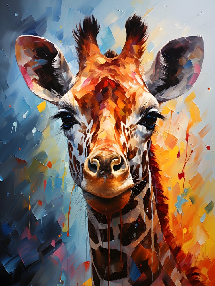 Whimsical Giraffe Majesty
