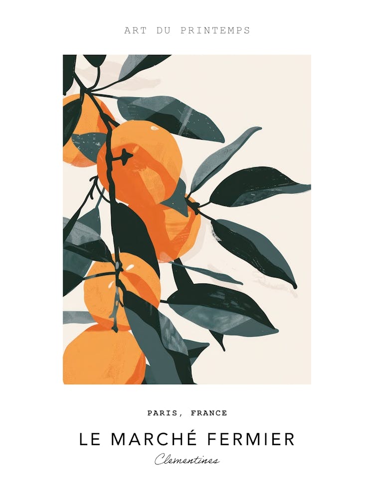 Clementines Le Marche Fermier Poster 4