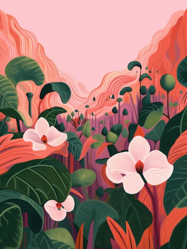 Boho Wildflower Painting Trillium 2