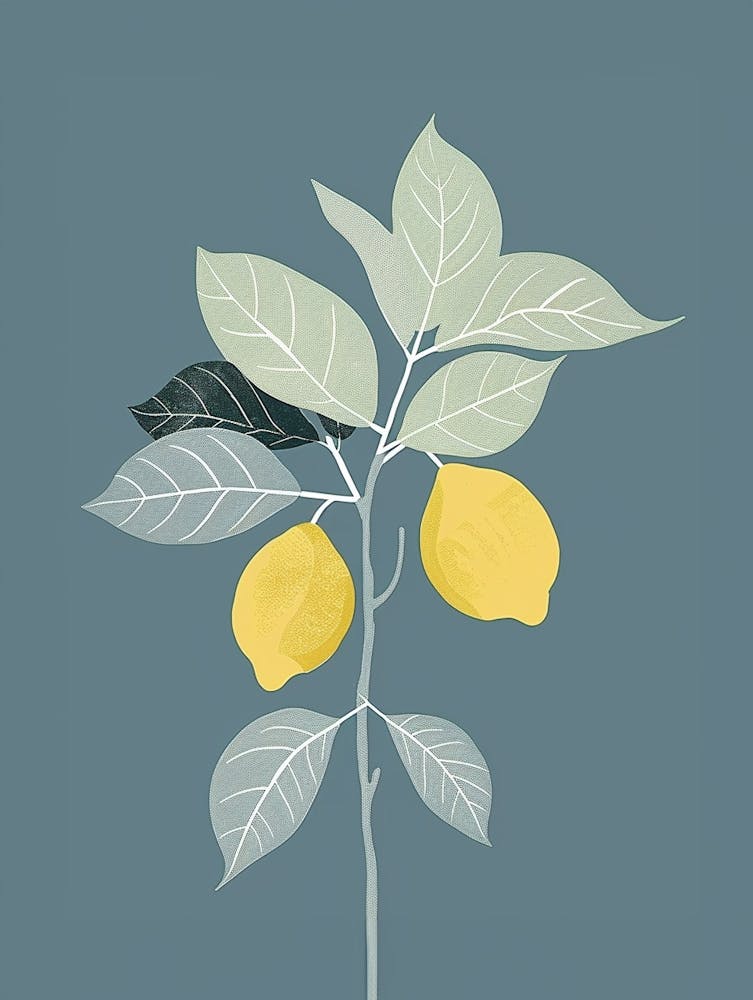 Lemon Tree Flat Illustration 5