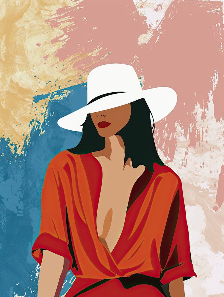 Woman In A Hat, Minimalism