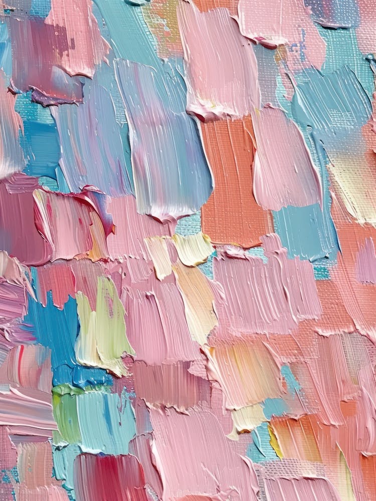Pastels Impasto Paint Brush Strokes 4