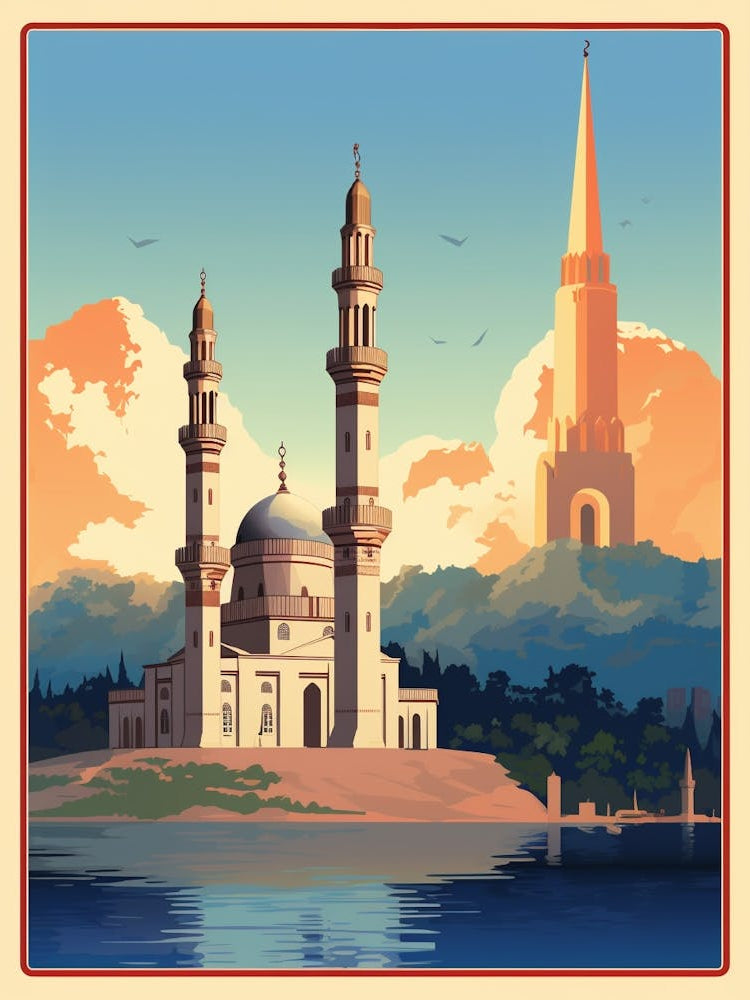 Ortaky Mosque Art Deco 3