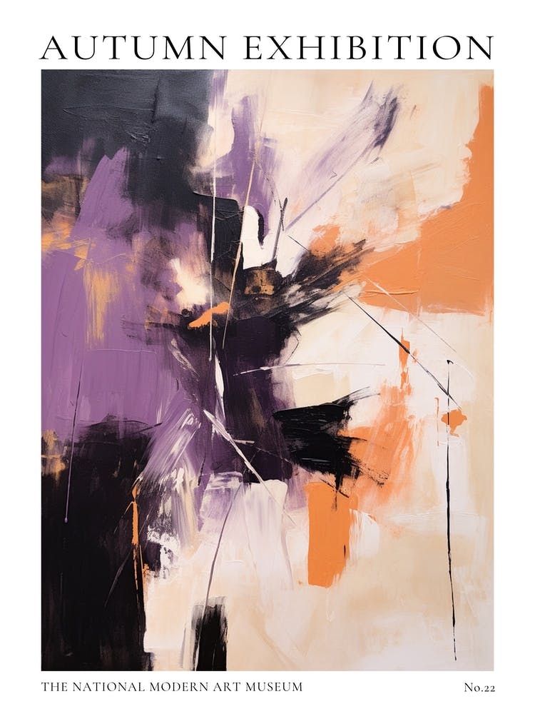 Autumn Exhibition Modern Abstract Poster 22